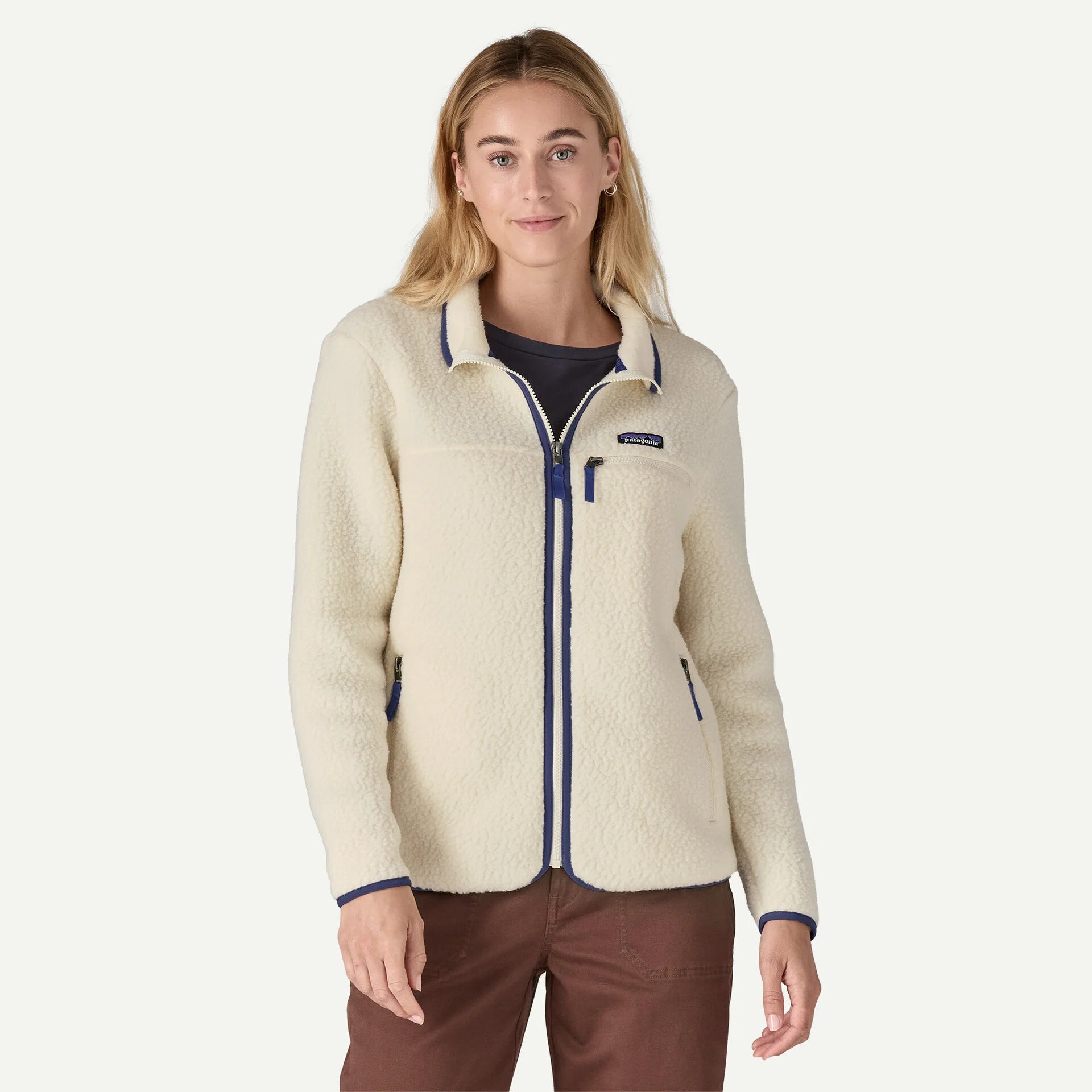 Patagonia Women's Retro Pile Jacket bleu beige