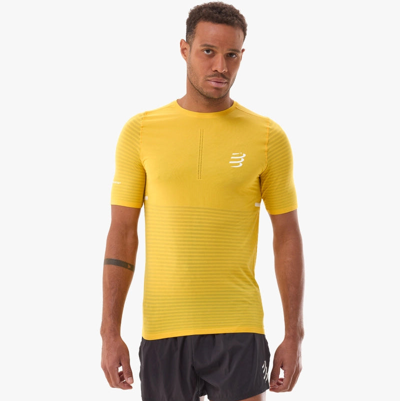 COMPRESS pro racing SS Tshirt men's jaune